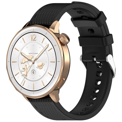 For Oppo Watch X2 Mini Silicone Watch Band Rhombus Texture 18mm Wrist Strap with Steel Buckle