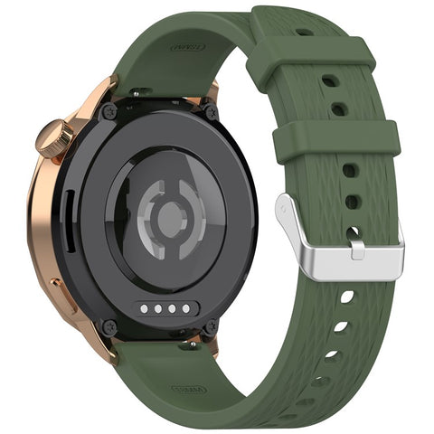 For Oppo Watch X2 Mini Silicone Watch Band Rhombus Texture 18mm Wrist Strap with Steel Buckle