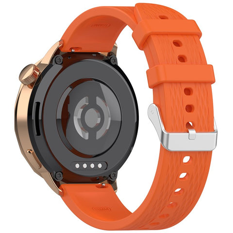 For Oppo Watch X2 Mini Silicone Watch Band Rhombus Texture 18mm Wrist Strap with Steel Buckle