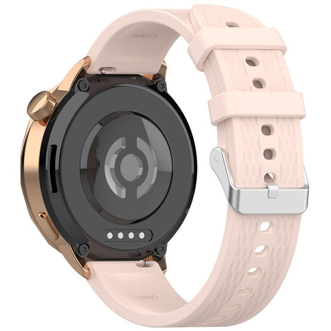 For Oppo Watch X2 Mini Silicone Watch Band Rhombus Texture 18mm Wrist Strap with Steel Buckle
