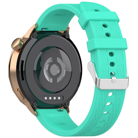 For Oppo Watch X2 Mini Silicone Watch Band Rhombus Texture 18mm Wrist Strap with Steel Buckle