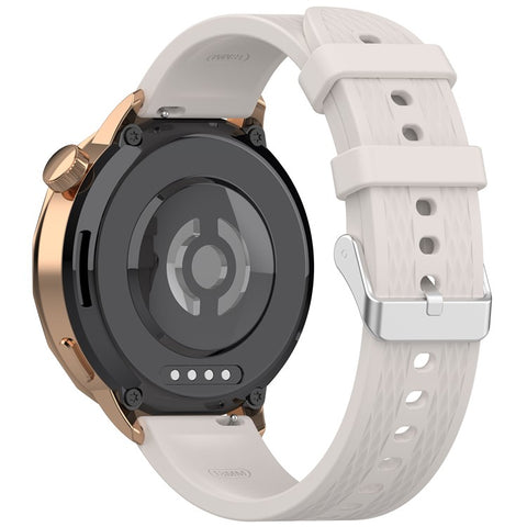 For Oppo Watch X2 Mini Silicone Watch Band Rhombus Texture 18mm Wrist Strap with Steel Buckle