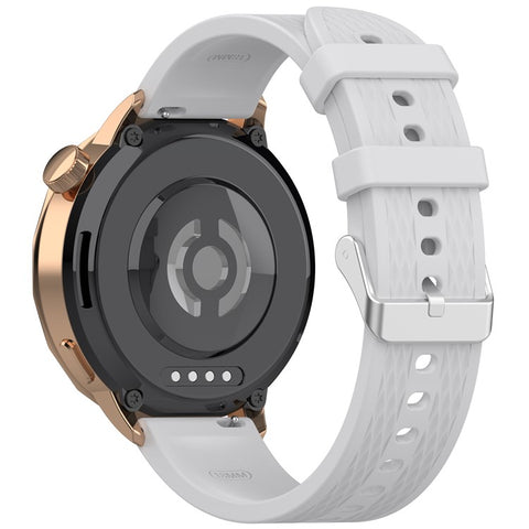 For Oppo Watch X2 Mini Silicone Watch Band Rhombus Texture 18mm Wrist Strap with Steel Buckle