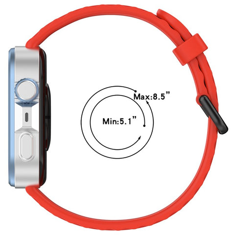 Silicone Watch Strap for Huawei Watch Fit 4 / Fit 4 Pro / Fit 3 Black Buckle Wrist Band