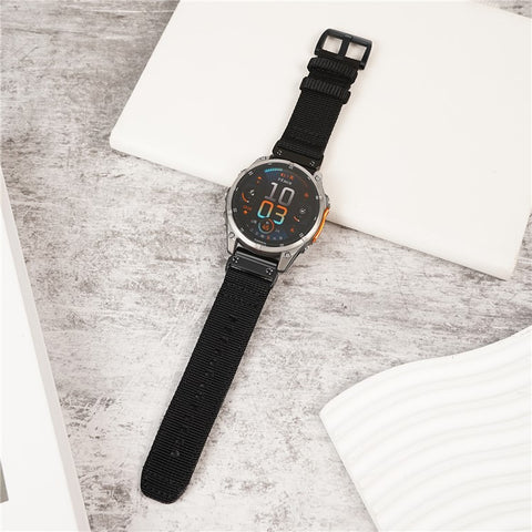 22mm Watch Band for Garmin Fenix 7 Pro / Fenix 8 47mm / Tactix 8 47mm Adjustable Nylon Strap