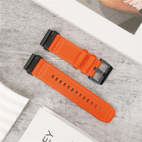 22mm Watch Band for Garmin Fenix 7 Pro / Fenix 8 47mm / Tactix 8 47mm Adjustable Nylon Strap