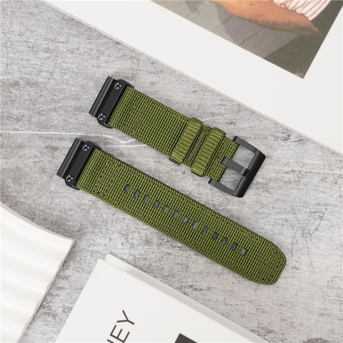 22mm Watch Band for Garmin Fenix 7 Pro / Fenix 8 47mm / Tactix 8 47mm Adjustable Nylon Strap