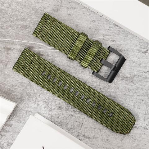 20mm Watch Band for Samsung Galaxy Watch7 40mm / 44mm / Garmin Forerunner 165 Nylon Woven Strap
