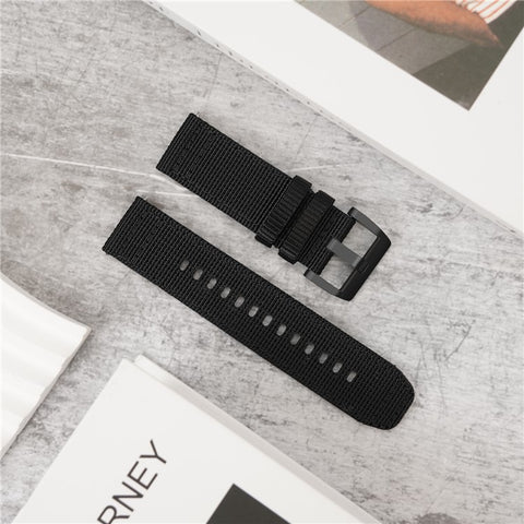 For Huawei Watch GT 5 Pro 46mm / Xiaomi Watch S4 Watch Band 22mm Nylon Woven Strap