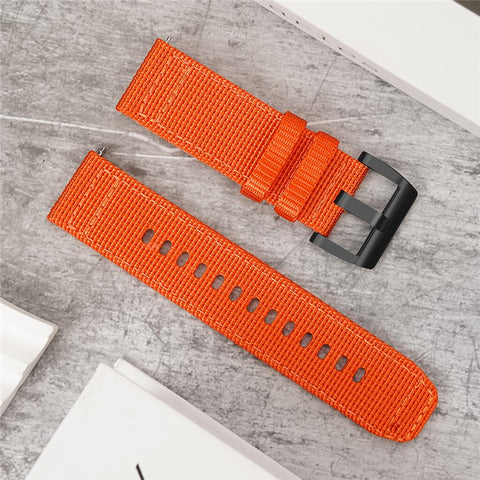 For Huawei Watch GT 5 Pro 46mm / Xiaomi Watch S4 Watch Band 22mm Nylon Woven Strap