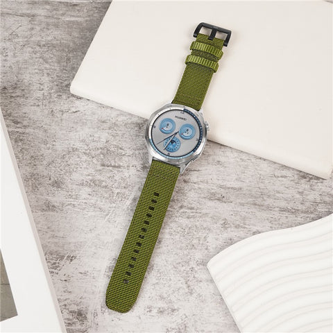 For Huawei Watch GT 5 Pro 46mm / Xiaomi Watch S4 Watch Band 22mm Nylon Woven Strap