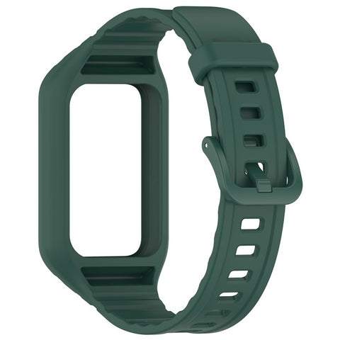 For Honor Band 10 / 9 Integrated Silicone Strap with Watch Case Pin Buckle Design Watch Band