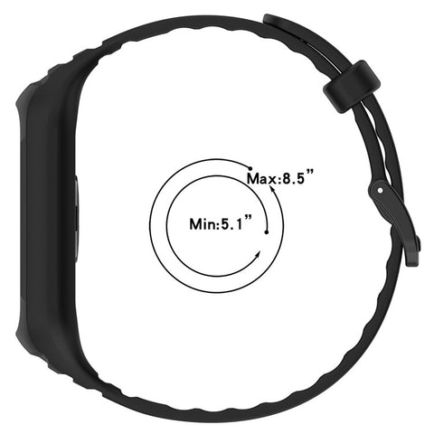 For Honor Band 10 / 9 Integrated Silicone Strap with Watch Case Pin Buckle Design Watch Band