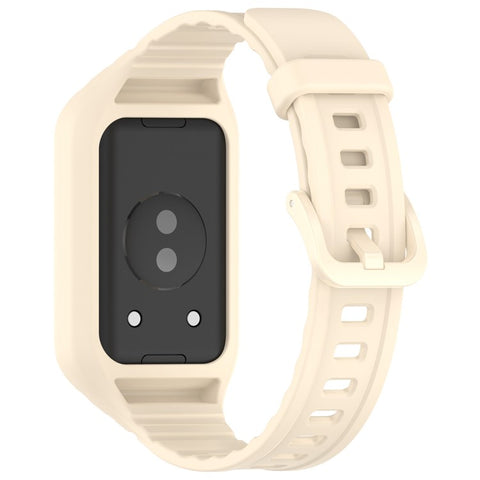 For Honor Band 10 / 9 Integrated Silicone Strap with Watch Case Pin Buckle Design Watch Band