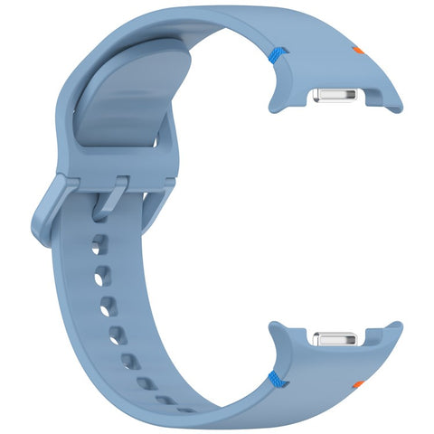 Watch Band for Samsung Galaxy Watch8 44mm / 40mm / Watch8 Classic 46mm Stitching Line Decor Silicone Strap, Size L