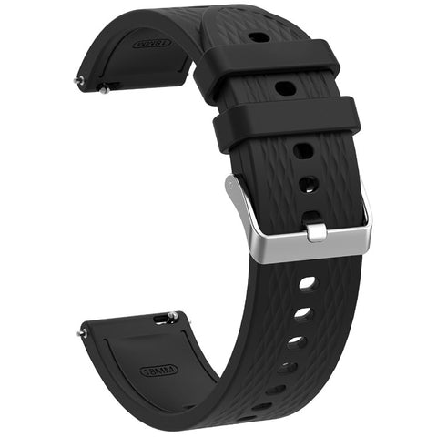 For Oppo Watch X2 Mini Watch Band 18mm Rhombic Texture Silicone Wrist Strap