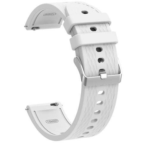 For Oppo Watch X2 Mini Watch Band 18mm Rhombic Texture Silicone Wrist Strap