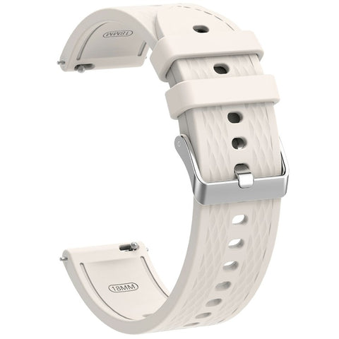 For Oppo Watch X2 Mini Watch Band 18mm Rhombic Texture Silicone Wrist Strap