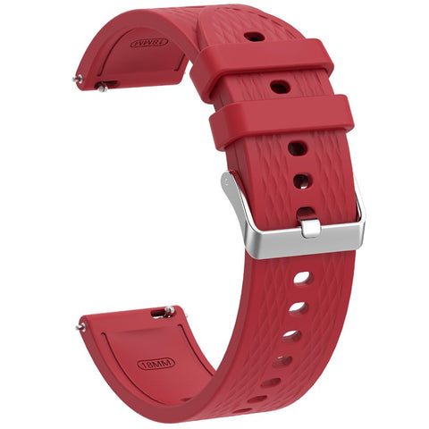 For Oppo Watch X2 Mini Watch Band 18mm Rhombic Texture Silicone Wrist Strap