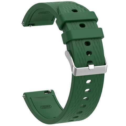 For Oppo Watch X2 Mini Watch Band 18mm Rhombic Texture Silicone Wrist Strap