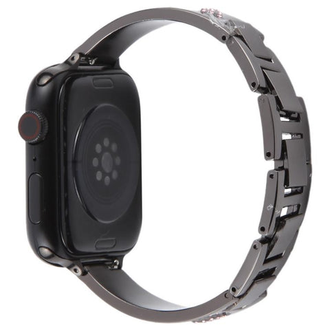Bracelet Strap for Apple Watch Ultra 3 2 1 49mm / Series 11 10 46mm / 9 8 7 45mm / SE3 SE2 SE 6 5 4 44mm / 3 2 1 42mm Rhinestone Decor Metal Watch Band