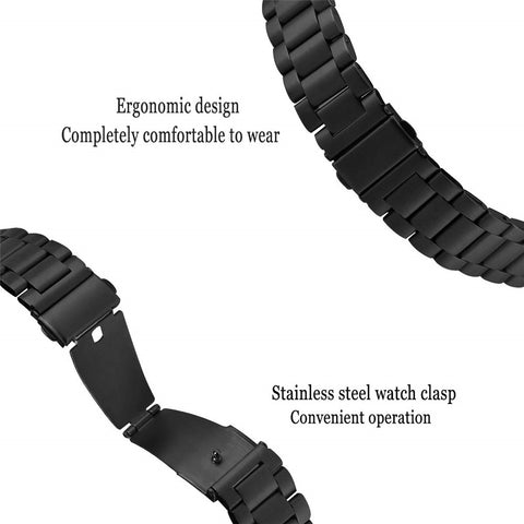 Watch Band for Huawei Talkband B7 / B6 / B3 / Huawei Watch Fit mini Titanium Alloy 16mm 3-Bead Wrist Strap