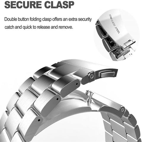 Watch Band for Huawei Talkband B7 / B6 / B3 / Huawei Watch Fit mini Titanium Alloy 16mm 3-Bead Wrist Strap