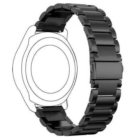 16mm Watch Band for Huawei TalkBand B7 / B6 / B3 / Fit mini Metal Wrist Strap 3-Bead Design