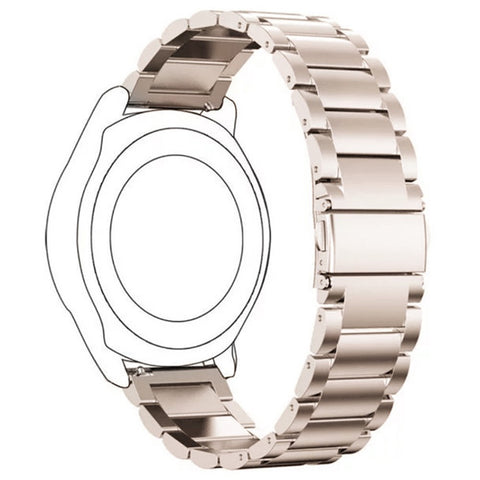 16mm Watch Band for Huawei TalkBand B7 / B6 / B3 / Fit mini Metal Wrist Strap 3-Bead Design