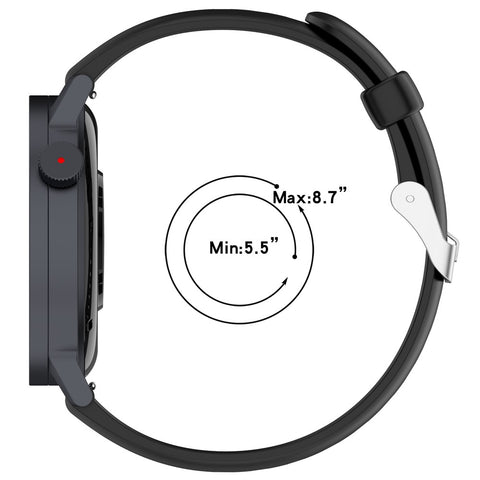 Replacement Strap for Nothing CMF Watch 3 Pro / Huawei Watch 3 / 3 Pro / 3 Pro New Silicone Watch Band with Stainless Steel Buckle