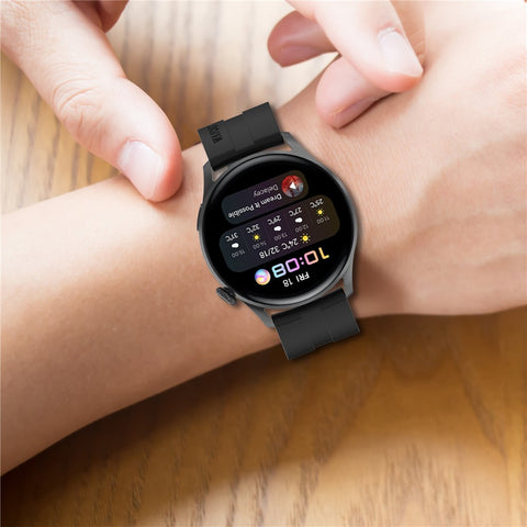 Replacement Silicone Adjustable Watch Band Strap 22mm for Huawei Watch 3 / Watch 3 Pro / Watch GT 2 46mm / Watch Buds