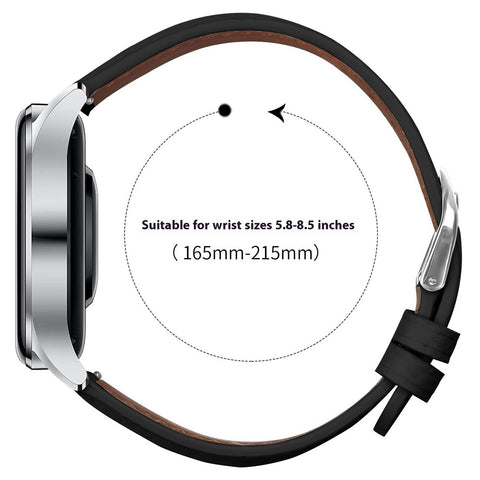 Replacement Strap for Huawei Watch GT 3 Pro 46mm / GT 3 46mm / GT 2 Pro / GT 2e Litchi Texture PU Leather Watch Band with Metal Buckle
