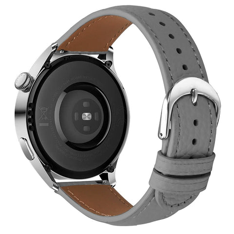 Replacement Strap for Huawei Watch GT 3 Pro 46mm / GT 3 46mm / GT 2 Pro / GT 2e Litchi Texture PU Leather Watch Band with Metal Buckle