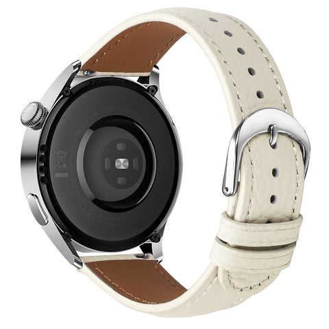 Replacement Strap for Huawei Watch GT 3 Pro 46mm / GT 3 46mm / GT 2 Pro / GT 2e Litchi Texture PU Leather Watch Band with Metal Buckle