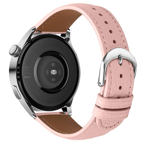 Replacement Strap for Huawei Watch GT 3 Pro 46mm / GT 3 46mm / GT 2 Pro / GT 2e Litchi Texture PU Leather Watch Band with Metal Buckle
