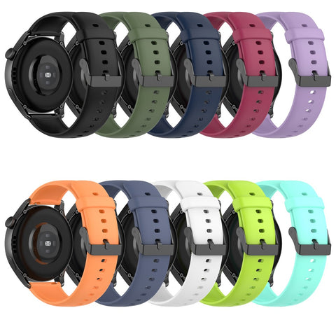For Realme Watch 3 / Huawei Watch 3 / 3 Pro Watch Band 22mm Silicone Replacement Strap