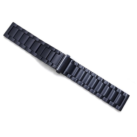 22mm Watch Strap for Suunto 9 Peak / Haylou RT / RS3 Titanium Alloy 3 Beads Flat Buckle Wrist Band