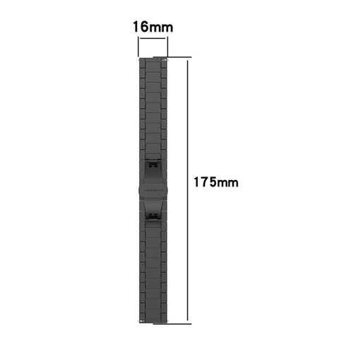 1-Bead Metal Watch Strap Replacement 16mm Wrist Strap Watch Band for Huawei Watch Fit Mini / Keep B4