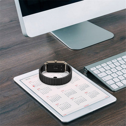 Fashionable 1-Bead Metal Wrist Strap Watch Band Replacement 16mm for Huawei Watch Fit Mini / Keep B4