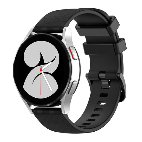 For Samsung Galaxy Watch4 40mm / 44mm / Watch4 Classic 42mm / 46mm / Huawei Watch 3 Pro New / Watch 3 Pro 20mm Silicone Watch Strap Soft Quick Release Wrist Band with Buckle