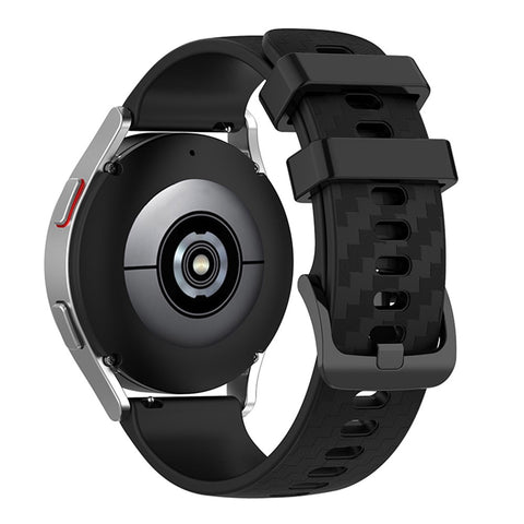 For Samsung Galaxy Watch4 40mm / 44mm / Watch4 Classic 42mm / 46mm / Huawei Watch 3 Pro New / Watch 3 Pro 20mm Silicone Watch Strap Soft Quick Release Wrist Band with Buckle