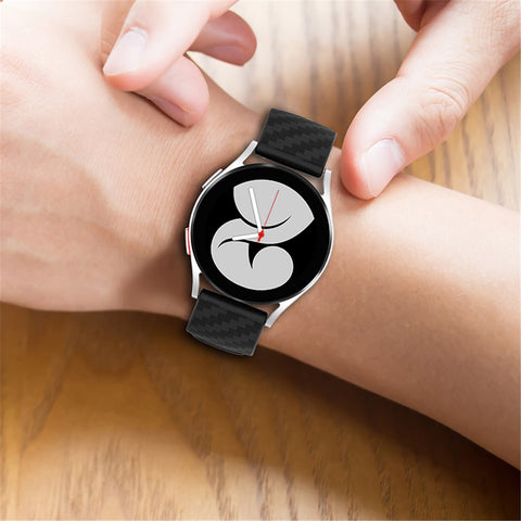 For Samsung Galaxy Watch4 40mm / 44mm / Watch4 Classic 42mm / 46mm / Huawei Watch 3 Pro New / Watch 3 Pro 20mm Silicone Watch Strap Soft Quick Release Wrist Band with Buckle