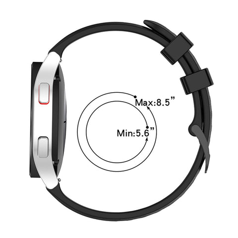 For Samsung Galaxy Watch4 40mm / 44mm / Watch4 Classic 42mm / 46mm / Huawei Watch 3 Pro New / Watch 3 Pro 20mm Silicone Watch Strap Soft Quick Release Wrist Band with Buckle