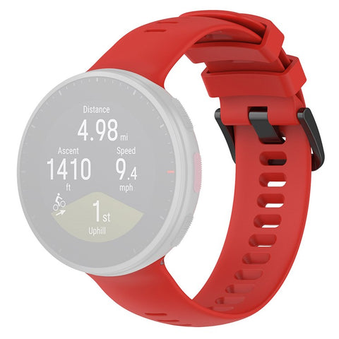 For Polar Vantage V2 Watch Strap Replacement Silicone Solid Color Sweat-Proof Watch Band