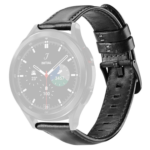 DUX DUCIS For Samsung Galaxy Watch3 45mm / Huawei Watch GT 3 46mm / GT 3 Pro 46mm Stainless Steel + Leather Watch Strap 22mm Replacement Wrist Band