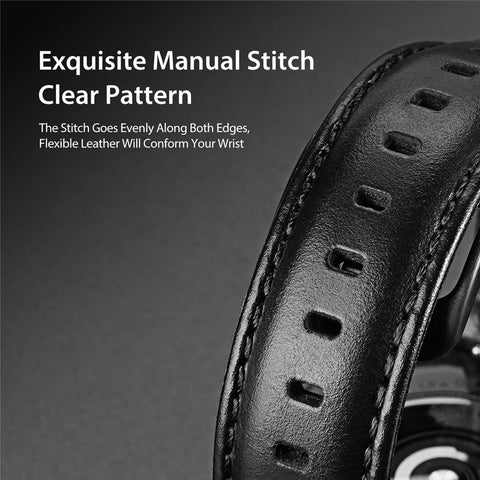 DUX DUCIS For Samsung Galaxy Watch3 45mm / Huawei Watch GT 3 46mm / GT 3 Pro 46mm Stainless Steel + Leather Watch Strap 22mm Replacement Wrist Band