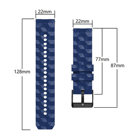 For Huawei Watch GT 7 46mm / Samsung Galaxy Watch3 45mm / Watch GT 3 Pro 46mm Football Texture Quick-Release-22mm Watch Band Dual Color Silicone Sports Wrist Strap