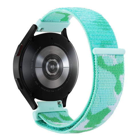 For Huawei Watch GT 7 46mm / Samsung Galaxy Watch3 45mm / Watch GT 3 Pro 46mm Watch Band Quick-Release-22mm Camouflage Nylon Adjustable Loop Wrist Strap