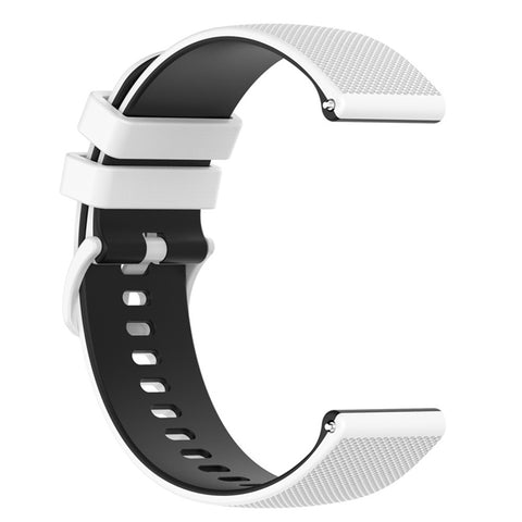 For Huawei Watch Buds / Watch GT 42mm 46mm / Watch GT 3 Pro 46mm Silicone Watch Band 22mm Dual-Color Soft Strap
