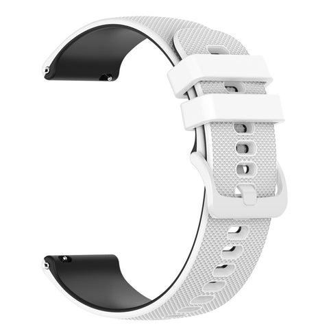 For Huawei Watch Buds / Watch GT 42mm 46mm / Watch GT 3 Pro 46mm Silicone Watch Band 22mm Dual-Color Soft Strap